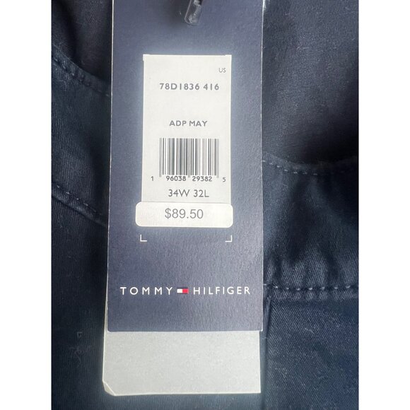 Tommy Hilfiger Adaptive Mens Pants Navy Chinos Seated Wear Collection 34/32 - Picture 15 of 16